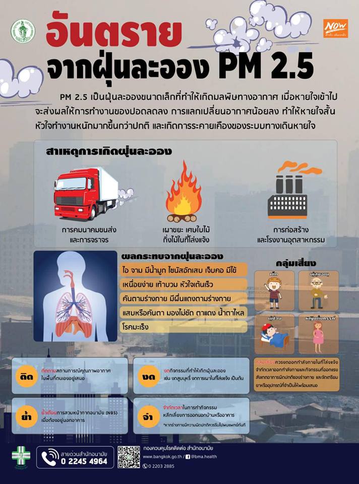 อันตรายจากฝุ่นละออง PM2.5